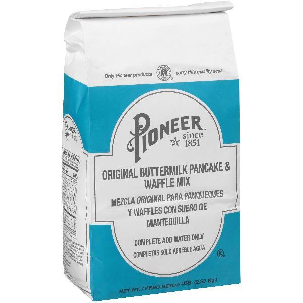 Pioneer Original Buttermilk Pancake & Wafflemix 5 Pound Each - 6 Per Case.