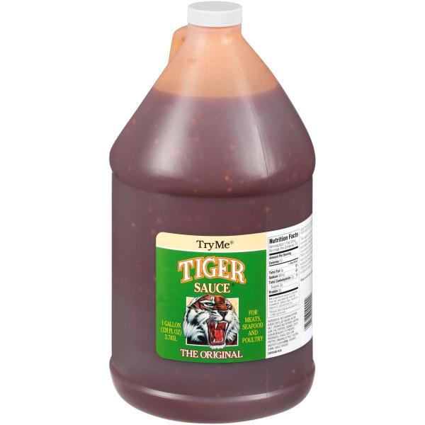 Plastic Bottle Tiger Gourmet Sauce 1 Gallon - 4 Per Case.