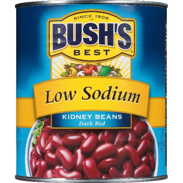 Bush's Low Sodium Dark Red Kidney Beans 111 Ounce Size - 6 Per Case.