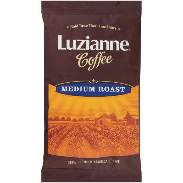 Luzianne Medium Coffee 2.25 Ounce Size - 36 Per Case.