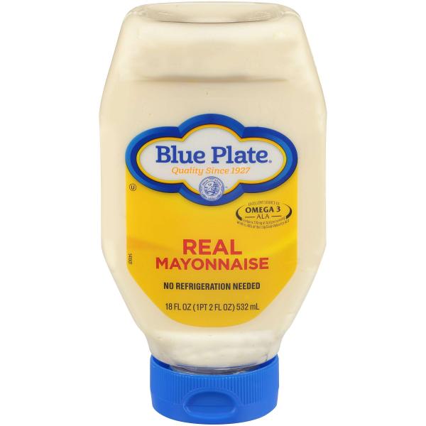 Blue Plate Restpack Squeeze Mayonnaise 18 Ounce Size - 12 Per Case.