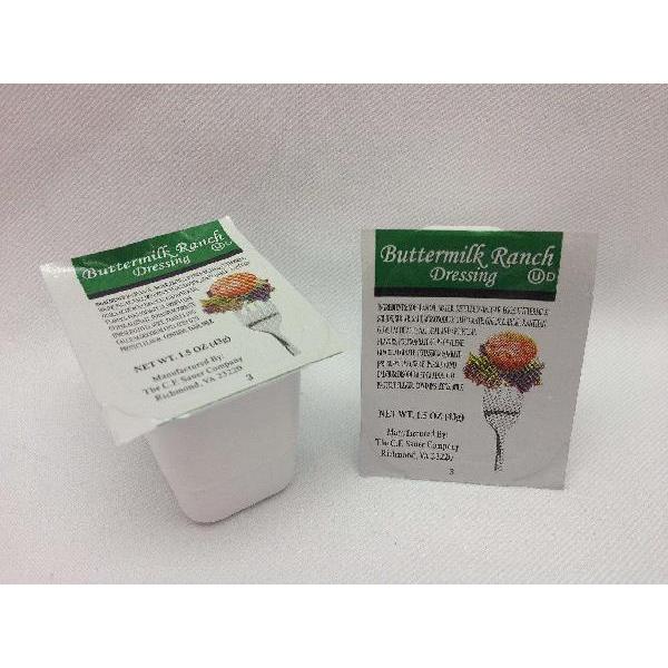 Dressing Ranch Buttermilk Cup 1.5 Ounce Size - 100 Per Case.