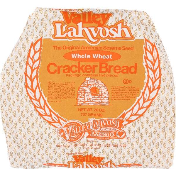 Crackerbread 5" Round Cracked Wheat 26 Ounce Size - 5 Per Case.