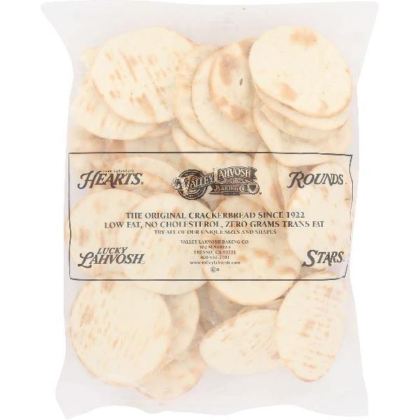 Lahvosh Crackerbread 3" Rounds Original 12 Ounce Size - 6 Per Case.