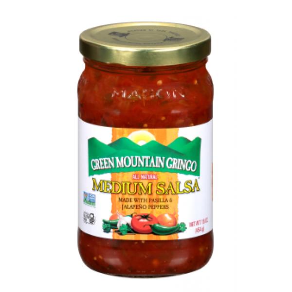 Green Mountain Gringo Medium Salsa 1 Each - 12 Per Case.