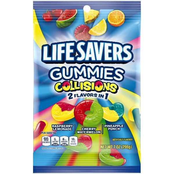 Life Savers Gummies Collision Percase 7 Ounce Size - 12 Per Case.