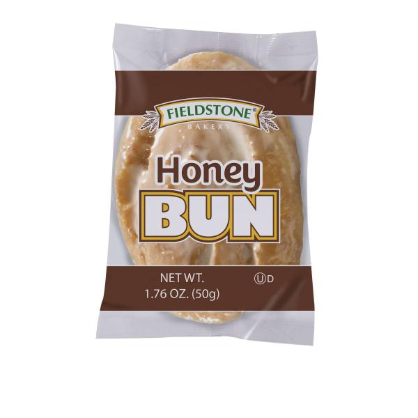 Fieldstone Bakery Honey Bun 1.76 24 Count Packs - 6 Per Case.