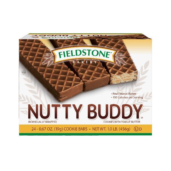 Fieldstone Bakery Nutty Buddy Bar 24 Count Packs - 12 Per Case.