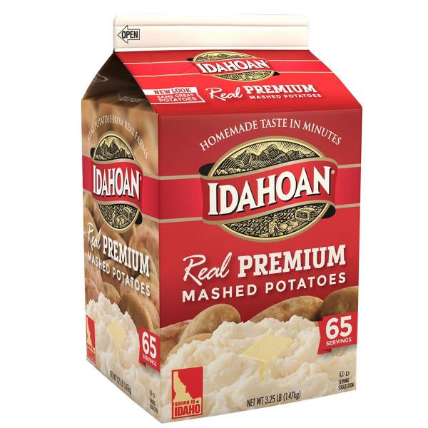 Idahoan® Creamy Classic Mashed Potatoes 3.24 Pound Each - 6 Per Case.