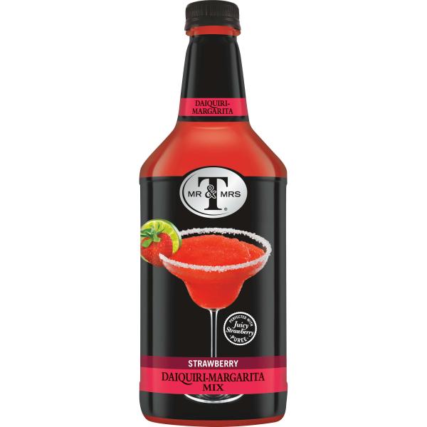 Mr & Mrs T's Strawberry Daiq Margarita 1.75 Liter - 6 Per Case.