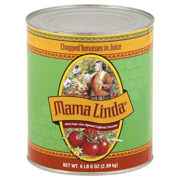 MAMA LINDA Chopped Tomatoes in Juice 102 Ounce Can 6 Per Case