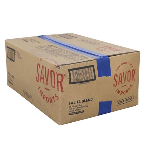 Savor Imports Fajita Blend Onion & Pepper 2 Pound Each - 6 Per Case.
