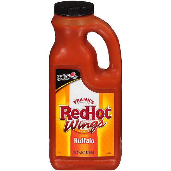 Frank's Redhot Xtra Hot Buffalo Wing Sauce 32 Ounce Size - 12 Per Case.