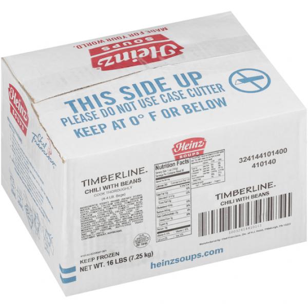 HEINZ CHEF FRANCISCO Timberline Chili Soup 4 lb. Bag 4 Per Case