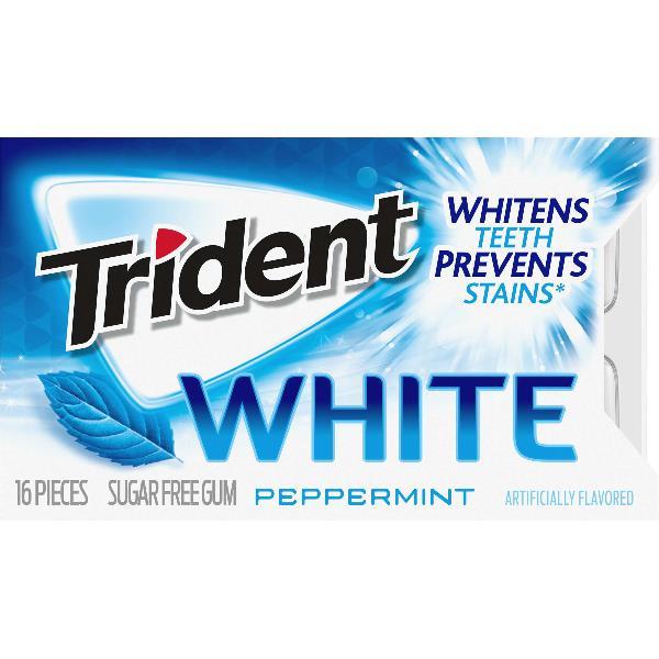Trident White Peppermint 16 Count Packs - 162 Per Case.