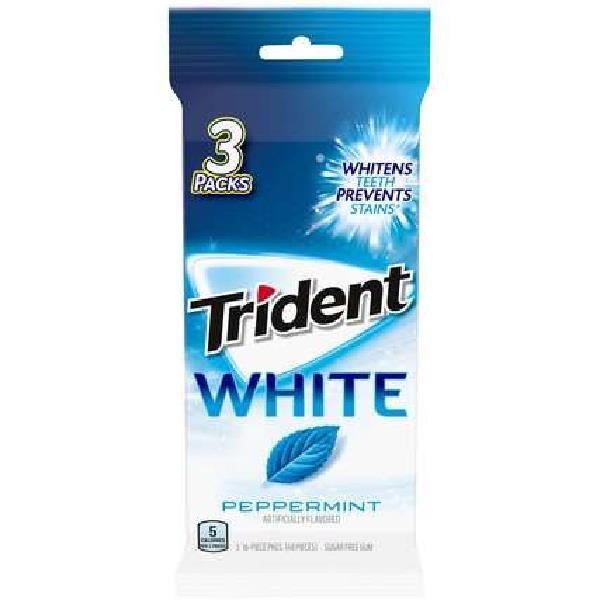 Trident White Peppermint Piece 0.05 Pound Each - 20 Per Case.