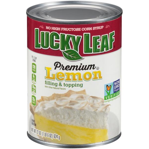 Lucky Leaf Premium Lemon Filling & Topping Cans 22 Ounce Size - 8 Per Case.
