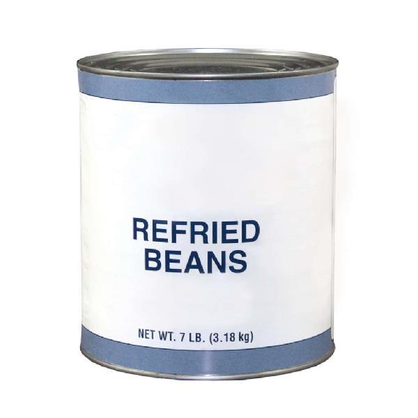 Commodity Refried Beans With Lard Can 10 Pound Each - 6 Per Case.