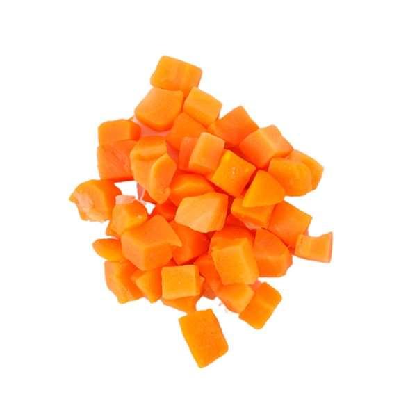 Commodity Carrots Diced 7.5 Pound Each - 6 Per Case.