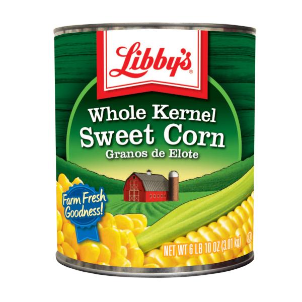 Libby Corn Whole Kernel Low Sodium 106 Ounce Size - 6 Per Case.