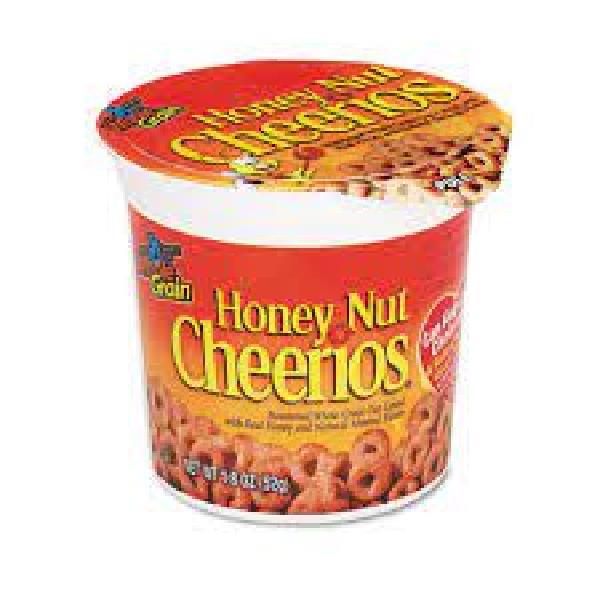 Honey Nut Cheerios™ Cereal Single Serve Cup 10.8 Ounce Size - 10 Per Case.