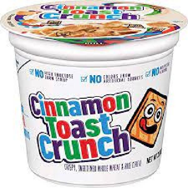 Cinnamon Toast Crunch™ Cereal Single Servecup 12 Ounce Size - 10 Per Case.