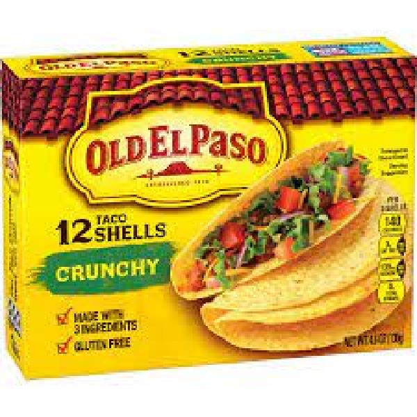 Old El Paso™ Shells 5" Taco 4.6 Ounce Size - 12 Per Case.