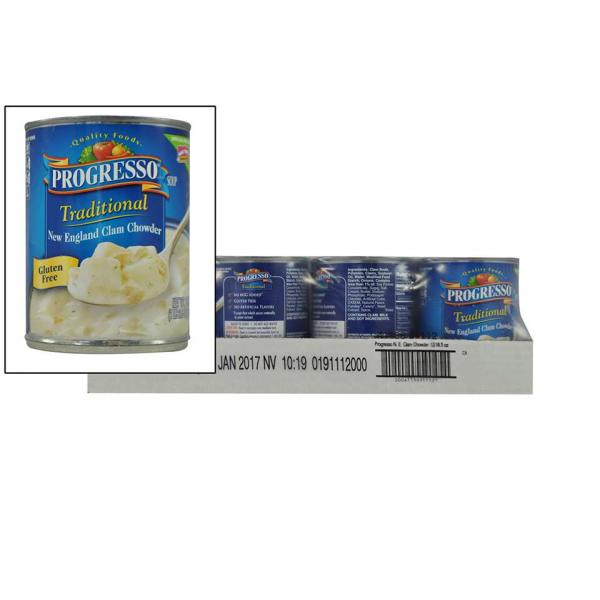 Progresso™ Soup New England Clam Chowder 18.5 Ounce Size - 12 Per Case.