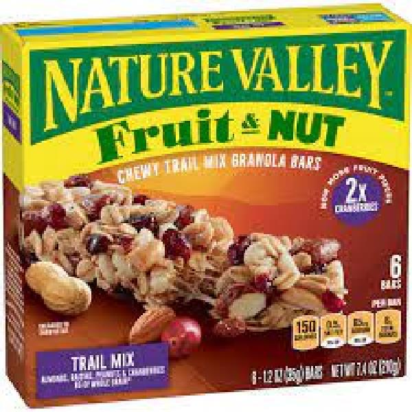 Nature Valley™ Chewy Trail Mix Bar Fruit& Nut7.4 Ounce Size - 12 Per Case.