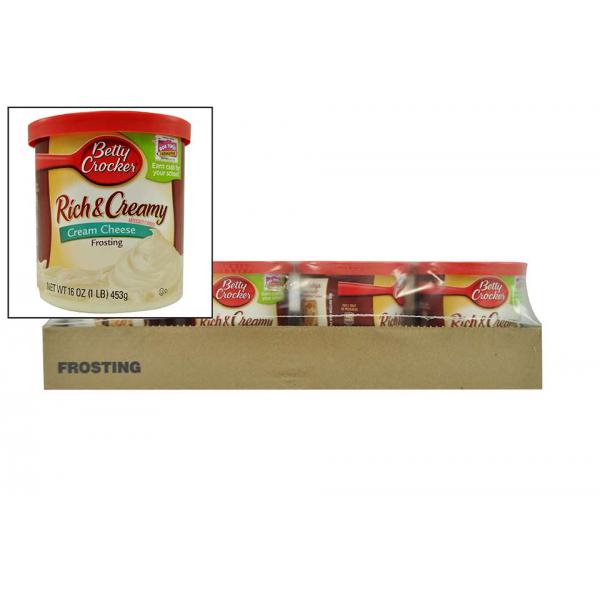 Betty Crocker™ Frosting Rich & Creamy Cream Cheese 16 Ounce Size - 8 Per Case.