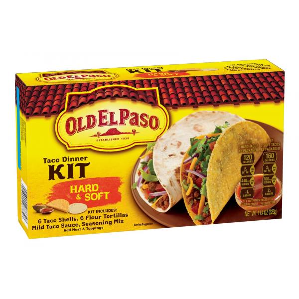 Old El Paso™ Taco Dinner Kit 11.4 Ounce Size - 12 Per Case.