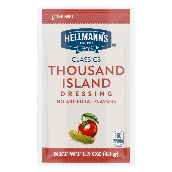 Hellmann's Dressingscondiments Creamy Thousand Island 1.5 Ounce Size - 102 Per Case.