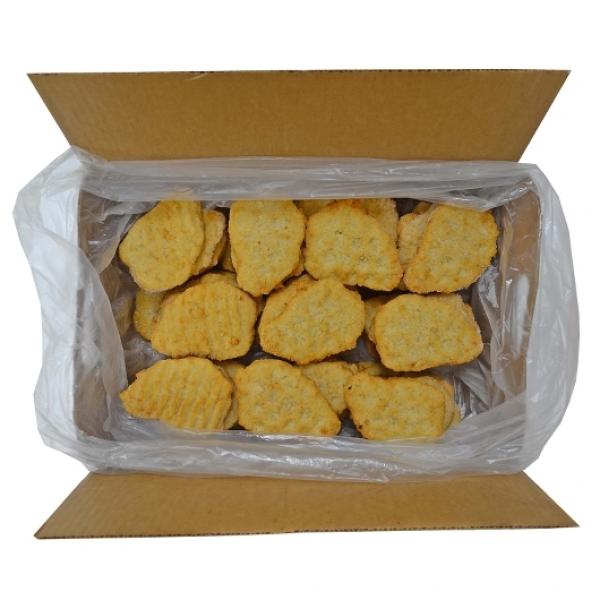 Fully Cooked Reduced Sodium Breaded Chicken Breast Patties Bulk 4 Ounce Size - 60 Per Case.