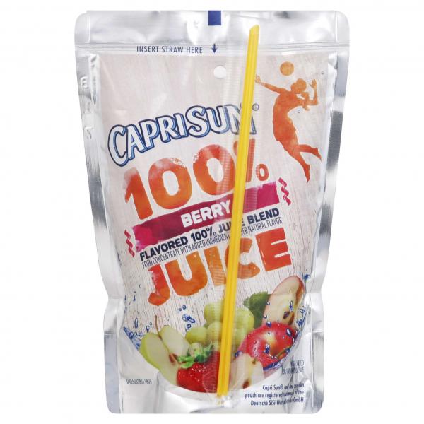 Capri Sun Juice Ready To Drink Berry Juice, 60 Fluid Ounce - 4 Per Case.