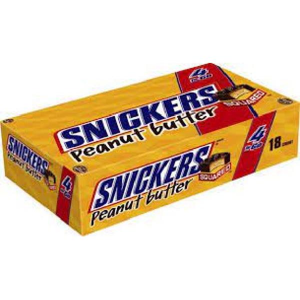Snickers Peanut Butter Squared King Size 3.56 Ounce Size - 108 Per Case.