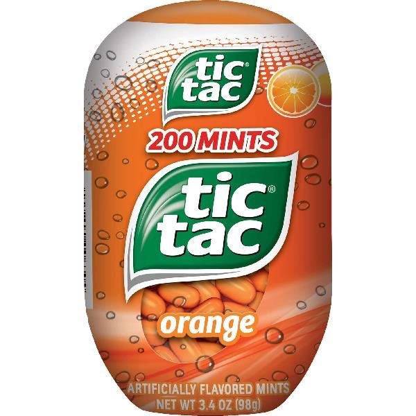 Tic Tac Txx Orange Bottlepack 3.4 Ounce Size - 48 Per Case.