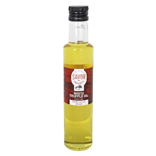 Savor Imports White Truffle Oil Bottle 8.5 Ounce Size - 6 Per Case.