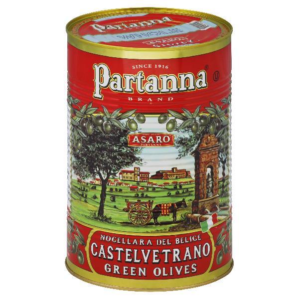 Green Castelvetrano Whole Olives Giant In Brine 5.5 Pound Each - 2 Per Case.