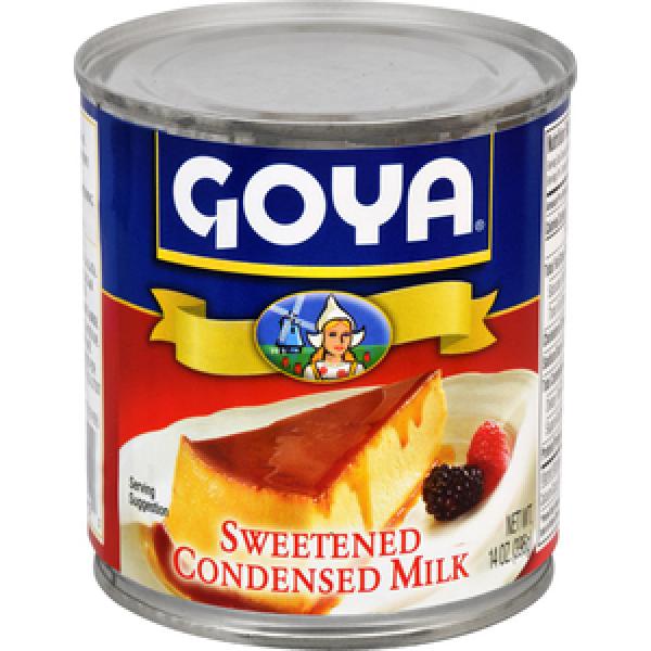 Goya Sweetened Condensed Milk 14 Ounce Size - 24 Per Case.