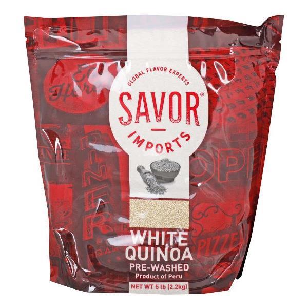 Savor Imports Savor Grain White Quinoa 5 Pound Each - 2 Per Case.