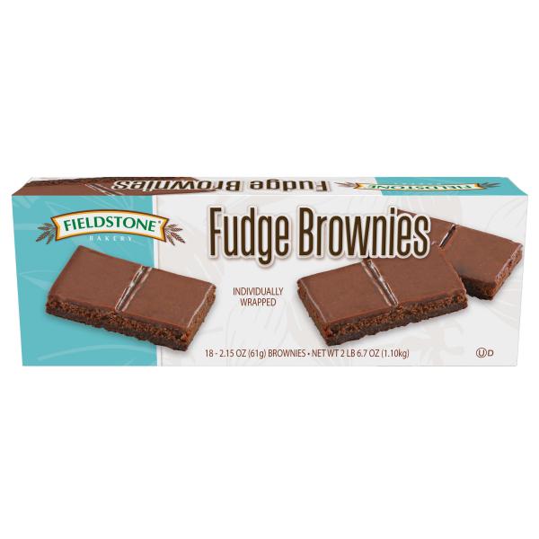 Fieldstone Bakery Fudge Brownie 1 Each - 108 Per Case.