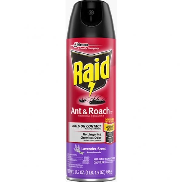Raid Ant&roach Killer Aerosol Lavender 17.5 Ounce Size - 12 Per Case.