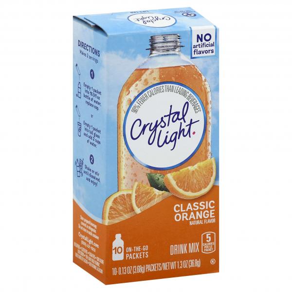 Crystal Light Beverage On The Go Sunrise Orange 0.13 Ounce Size - 120 Per Case.