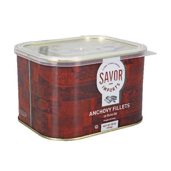 Savor Imports Anchovy Fine 28 Ounce Size - 12 Per Case.