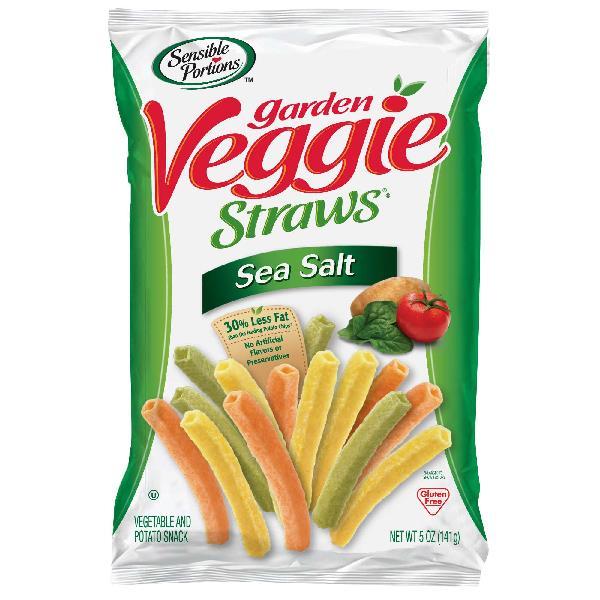 Sensible Portions Garden Veggie Straws Sea Salt 5 Ounce Size - 12 Per Case.