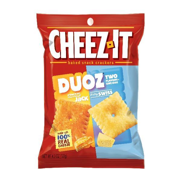 Cheez-It DuCheddar & Baby Swiss Cracker, 4.3 Ounces- 6 Per Case.