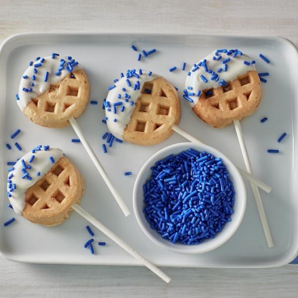 Pillsbury™ Frozen Mini Waffles Blueberry Bash™ 2.47 Ounce Size - 72 Per Case.
