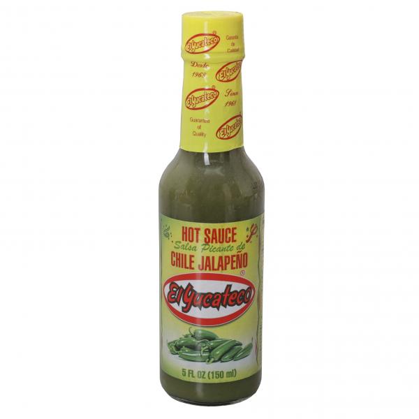 El Yucateco Green Jalapeno Hot Sauce 5 Fluid Ounce - 12 Per Case.