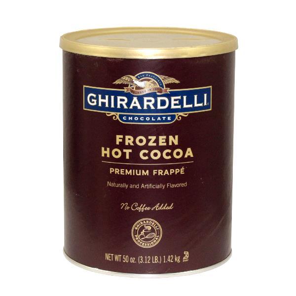 Ghirardelli Frozen Hot Cocoa Frappe Mix 3.12 Pound Each - 6 Per Case.