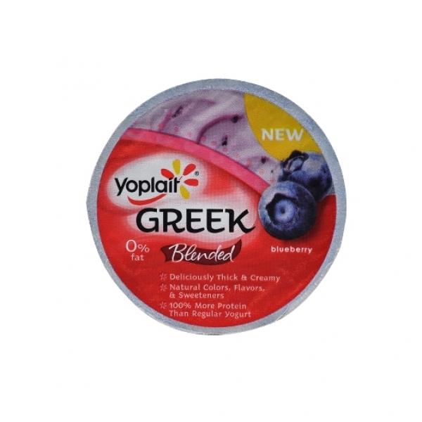 Yoplait® Greek Yogurt Single Serve Cup Blueberry 5.3 Ounce Size - 12 Per Case.